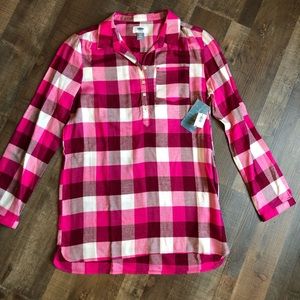 Girls Tunic plaid shirt